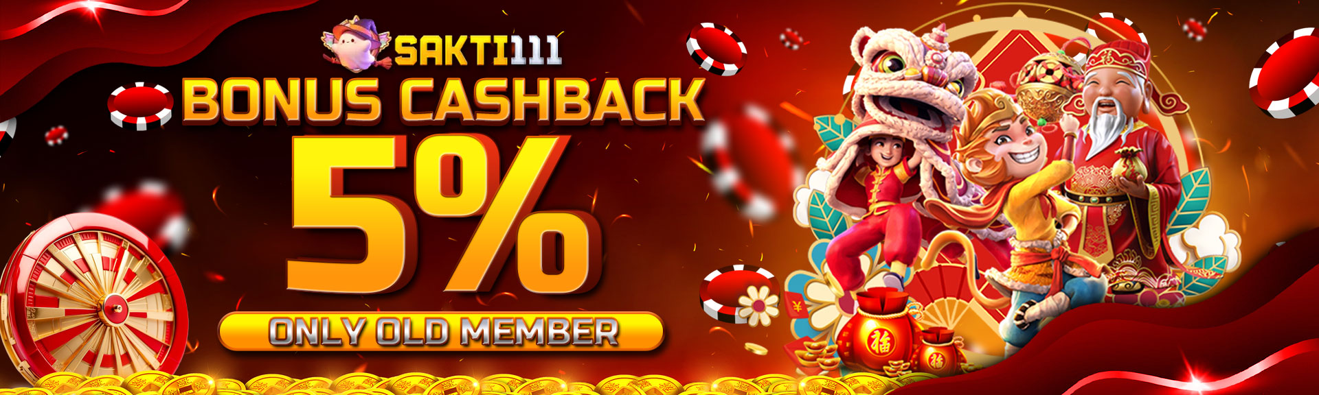 BONUS CASHBACK 5%